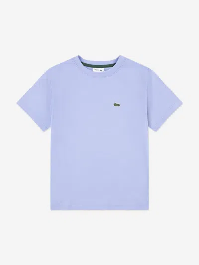 Lacoste Babies'  Boys Logo T-shirt In Blue