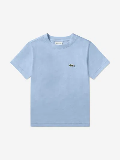 Lacoste Babies'  Boys Logo T-shirt In Blue