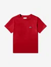 Lacoste Boys Logo T-shirt In Red