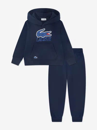 Lacoste Babies'  Boys Logo Tracksuit In Blue