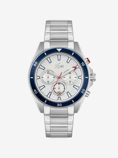 Lacoste Kids'  Boys Mainsail Stainless Steel Watch In Metallic