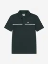 Lacoste Boys Micro Taping Polo Shirt In Green