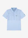 Lacoste Boys Novak Djokovic Crossed Polo Shirt In Blue