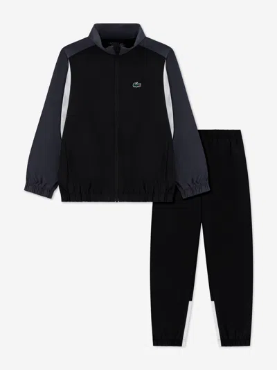 Lacoste Babies'  Boys Off Court Woven Tracksuit In Black