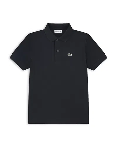 Lacoste Boys' Petit Pique Polo - Big Kid In Black