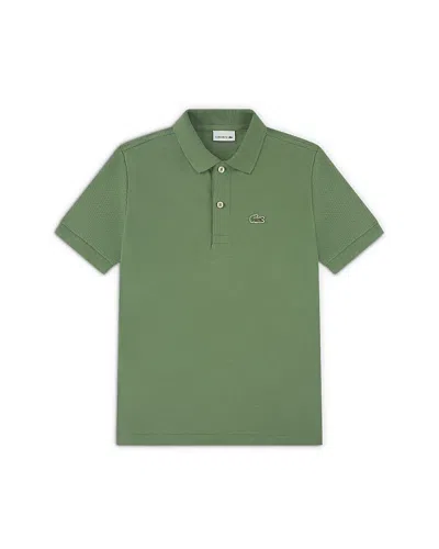 Lacoste Boys' Petit Pique Polo - Little Kid, Big Kid In Black