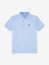 Lacoste Boys Petit Pique Polo Shirt In Blue