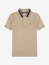 Lacoste Boys Petit Pique Polo Shirt In Nude