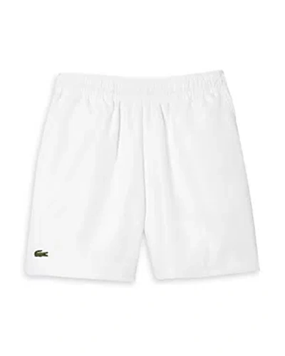 Lacoste Boys' Taffeta Tennis Shorts - Little Kid, Big Kid In White