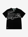 Lacoste Boys Vision Logo T-shirt In Black