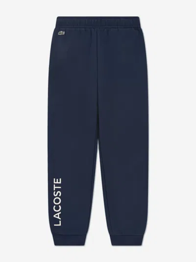 Lacoste Babies'  Boys Wordmark Joggers In Blue