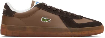 Lacoste Brown Baseshot Pro Leather Sneakers