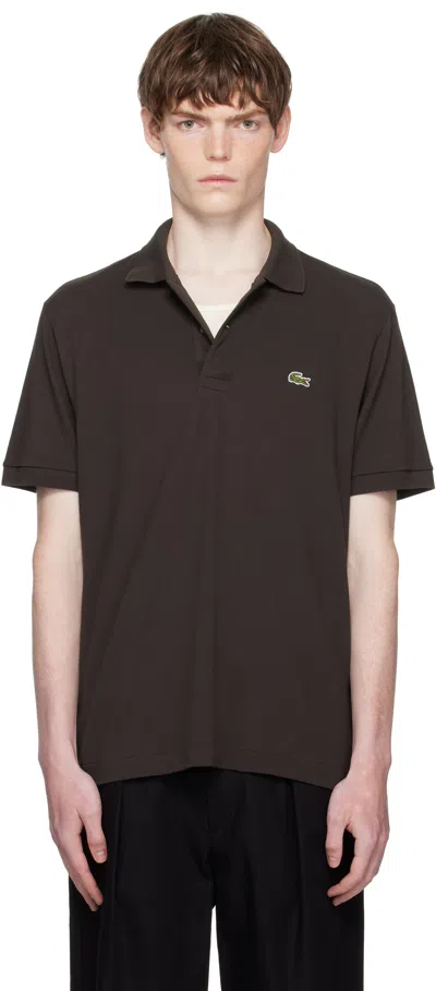 Lacoste Men's Regular Fit Pima Cotton Polo - 4xl - 9 In Brown