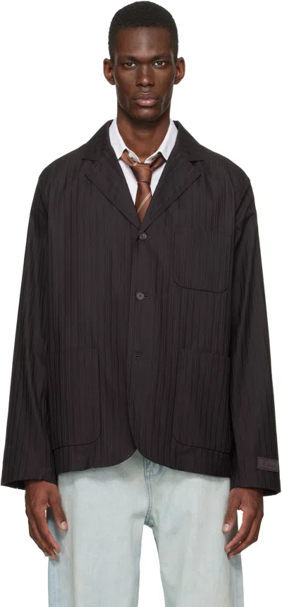 Lacoste Brown Elevated Seasonal Blazer