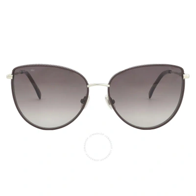 Lacoste Brown Gradient Cat Eye Ladies Sunglasses L230s 604 59 In Brown / Burgundy