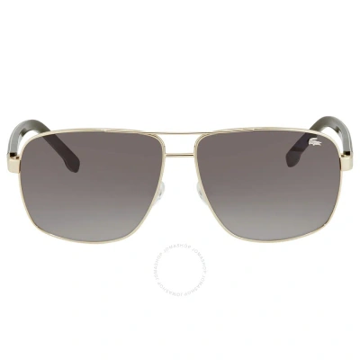 Lacoste Brown Gradient Rectangular Unisex Sunglasses L162s 714 61