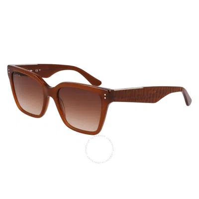 Lacoste Brown Gradient Square Ladies Sunglasses L6022s 210 54