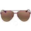 Lacoste Brown Pilot Unisex Sunglasses L185s 615 60 In Brown