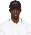 Lacoste Printed Twill 5-panel Adjustable Hat In Brown