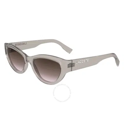 Lacoste Brown Rose Gradient Cat Eye Ladies Sunglasses L6013s 272 54
