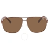 Lacoste Brown Shaded Navigator Unisex Sunglasses L162s 210 61 In Brown