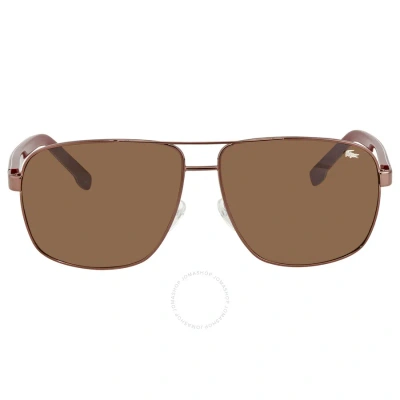 Lacoste Brown Shaded Navigator Unisex Sunglasses L162s 210 61