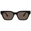 Lacoste Brown Square Ladies Sunglasses L6002s 001 53