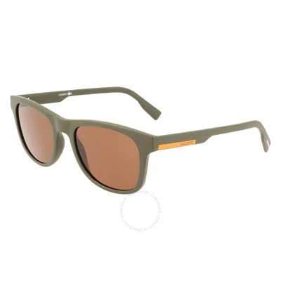 Lacoste Brown Square Ladies Sunglasses L969s 317 54 In Green