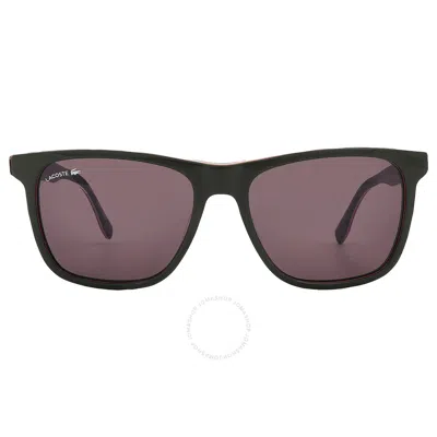 Lacoste Brown Square Men's Sunglasses L875s 318 56 In Black