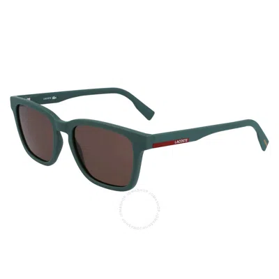 Lacoste Brown Square Men's Sunglasses L987s 301 53 In Green