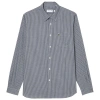 Lacoste Men's Regular-fit Gingham Check Button-down Shirt In Blue