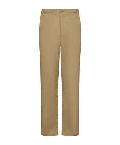 Lacoste Button Casual Pants In Green