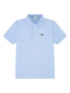 Lacoste Boys Petit Pique Polo Shirt In Blue