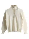 Lacoste Buttoned Sweater In Neutral