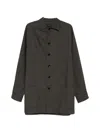 Lacoste Button-up Coat In Multi