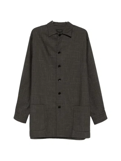 Lacoste Button-up Coat In Multi