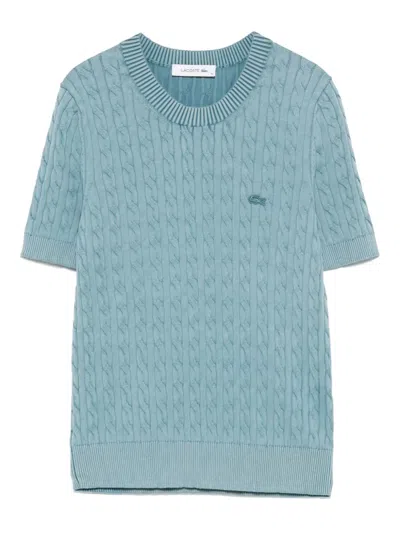 LACOSTE CABLE-KNIT SWEATER