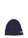 Lacoste Cappello Beanie In Blue