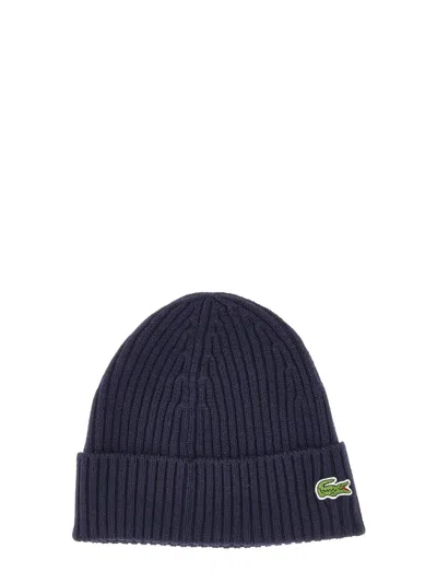 Lacoste Cappello Beanie In Blue