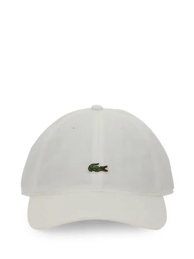 Lacoste Cappello Da Baseball Con Logo In White