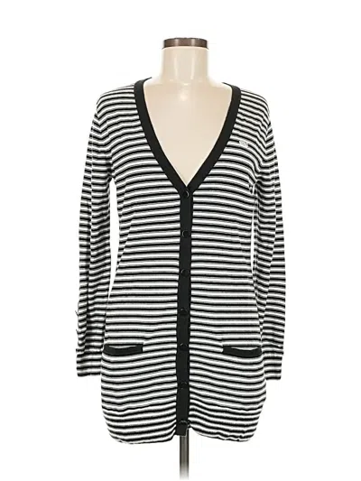 Pre-owned Lacoste Cardigan Sweater In Black