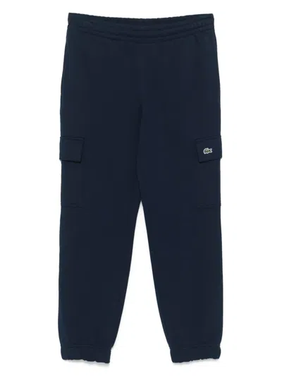 Lacoste Cargo Track Pants In Blue