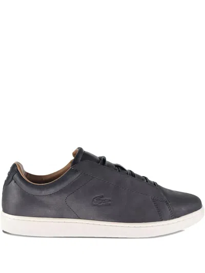 Lacoste Carnaby Evo Easy Leather Sneakers In Black