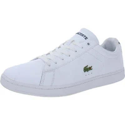 Lacoste Carnaby Evo Mens Leather Lifestyle Casual And Fashion Sneakers In White