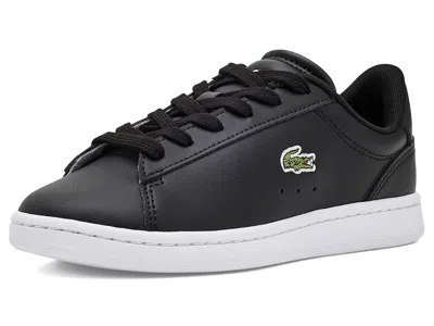 Lacoste Carnaby Set Sneakers (little Kid/big Kid) Kid's Shoes Black/white: 3 Little Kid M