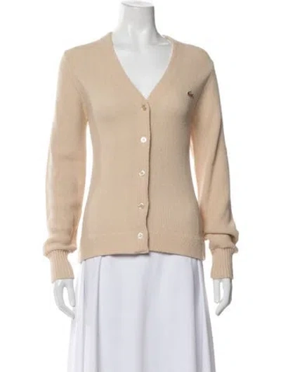 Pre-owned Lacoste Cashmere Jacket In Neutral