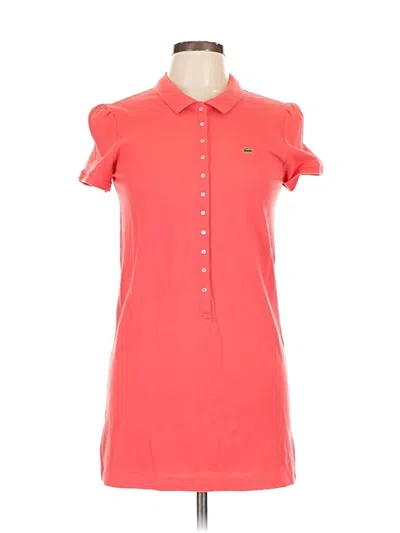 Pre-owned Lacoste Casual Dress In Orange