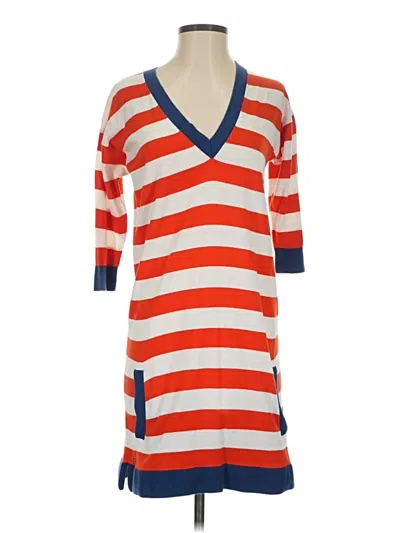 Pre-owned Lacoste Casual Dress In Orange