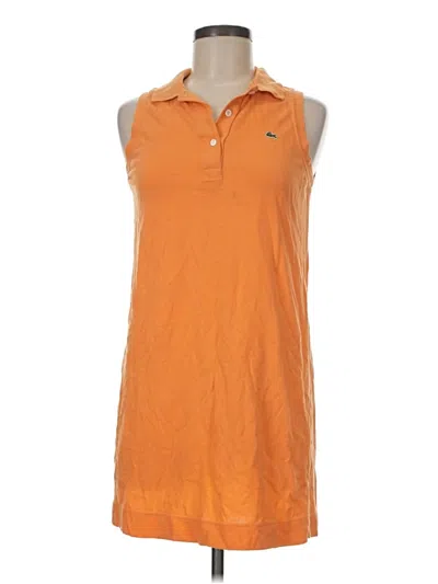 Pre-owned Lacoste Casual Dress In Orange