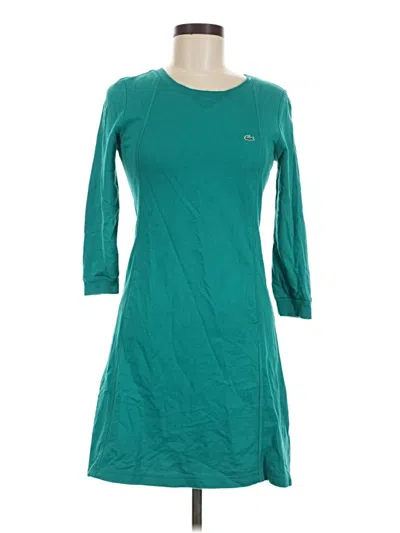 Pre-owned Lacoste Casual Dress In Teal